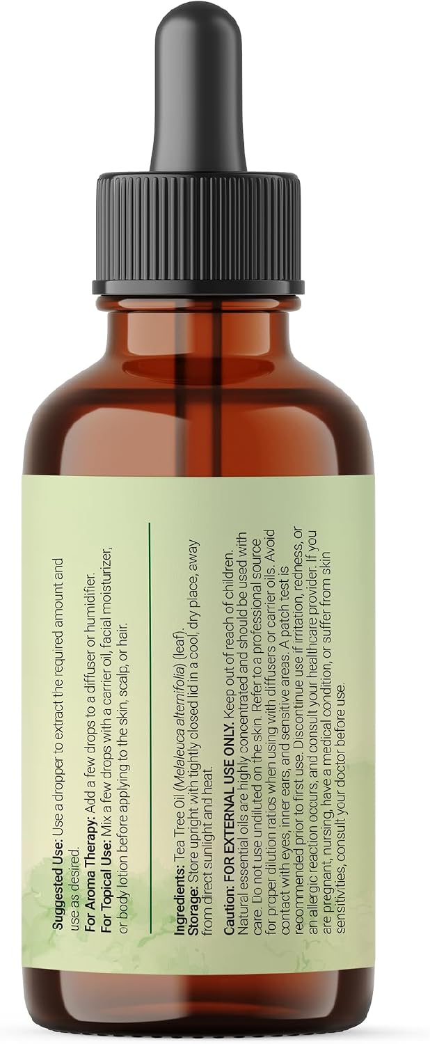 Micro Ingredients tea tree essential oil lifestyle aromatherapy setup