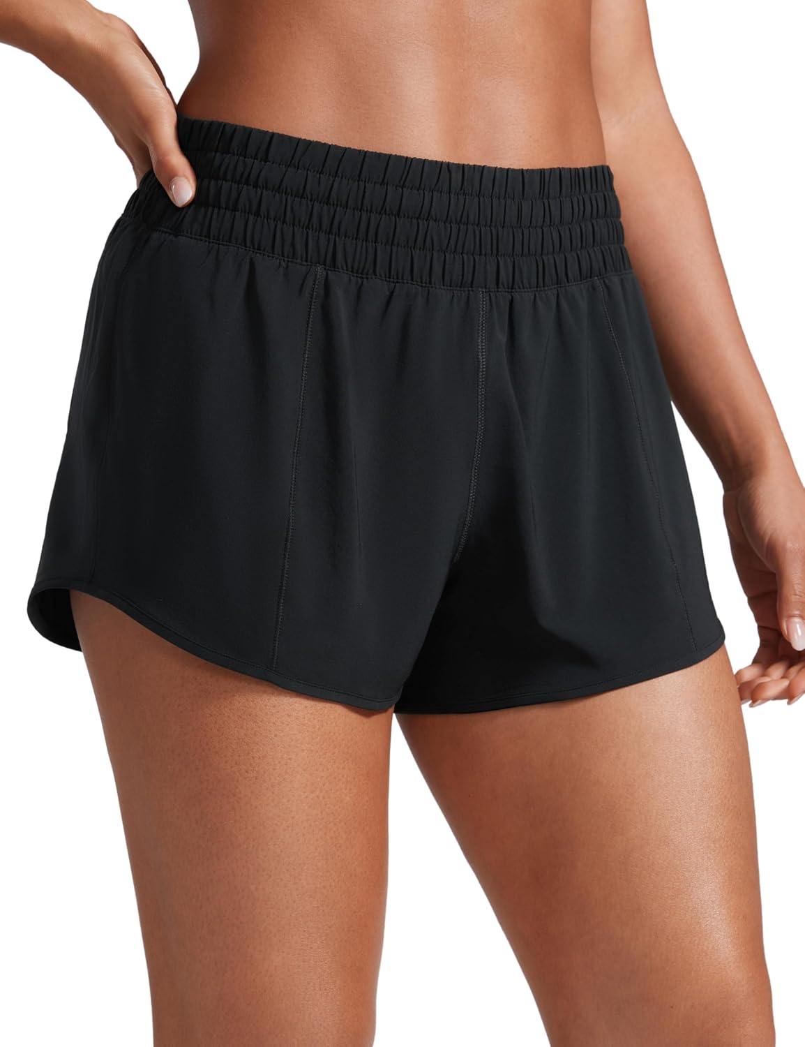 CRZ YOGA running shorts front view
