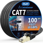 Cat7 Shielded Flat Ethernet Cable, 50 ft, 10Gbps, White | 600MHz, Shielded Flat Design, Gold-Plated RJ45, for Routers, Gaming Setups, Home Offices, and Space-Saving Runs Along Walls - Image 10