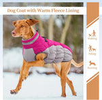 Dog Winter Jacket Cozy Reflective Waterproof Windproof Warm Pet Garment,Comfortable Cold Weather Fleece Apparel Outfits with Zipper Closure for Small Medium Large Dogs Puppy Walking,X-Large - Image 4