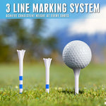 Champkey plastic golf tees durability and impact ribs