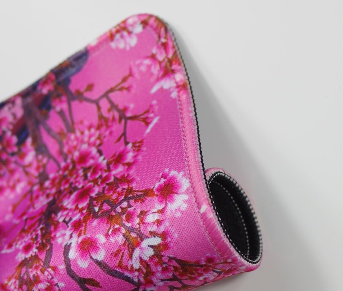 Vivipow cherry flower mouse pad anti slip rubber base