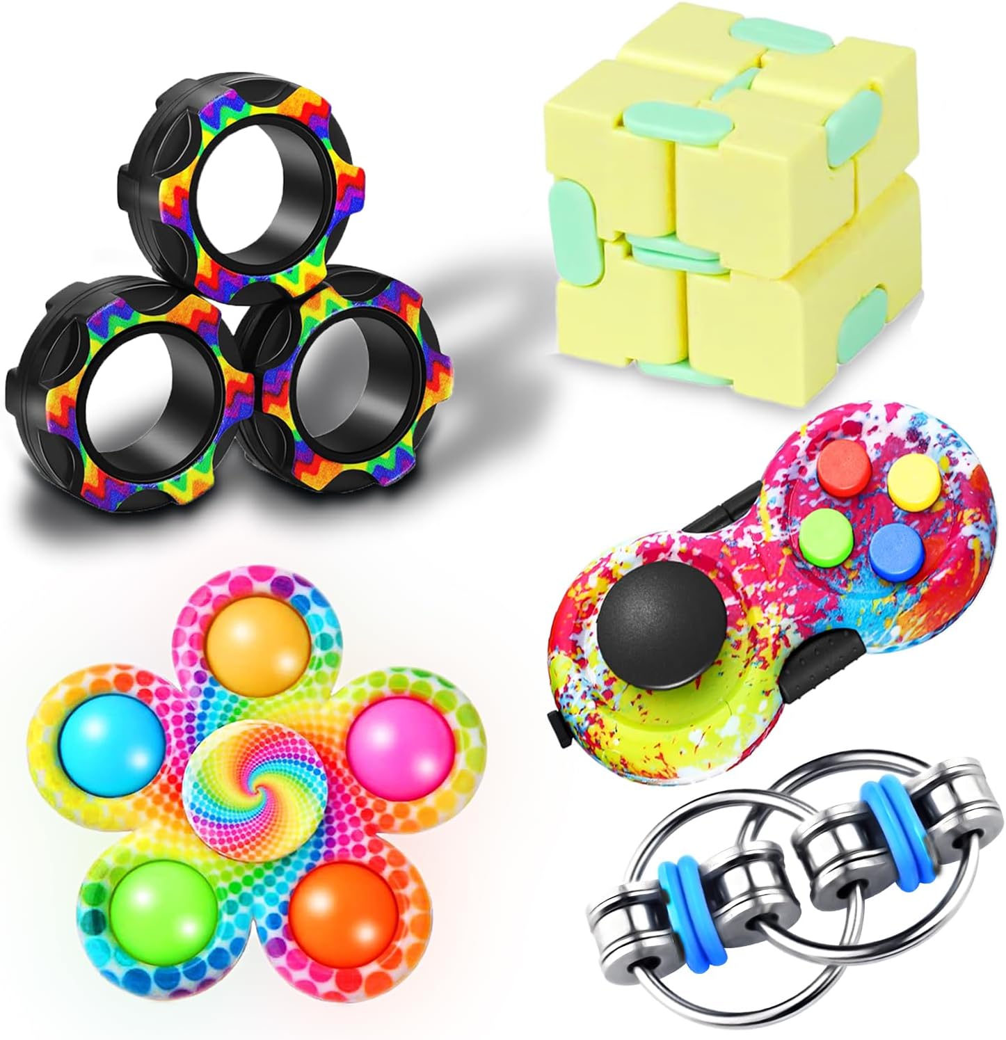 Dr.Kbder 5 piece fidget sensory toy set front view