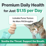 Doctor By lickable respiratory gel treat for clearing cat mucus buildup