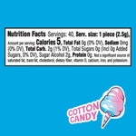 Trident Vibes sugarless chewing gum pink square pieces spilling out of the packaging