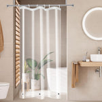 AooHome 3D Water Cube Shower Curtain Liner, Clear Eva Shower Curtain with Bottom Magnets, Heavy Duty, 72x78 Inch, Semi Transparent - Image 14