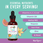 MaryRuth's infant multivitamin daily serving size illustration