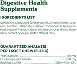 Greenies dog prebiotic probiotic and postbiotic formula for maintaining optimal stool quality.