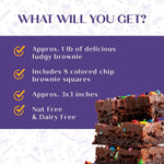 Top view of OMCookie brownie gift set packaging