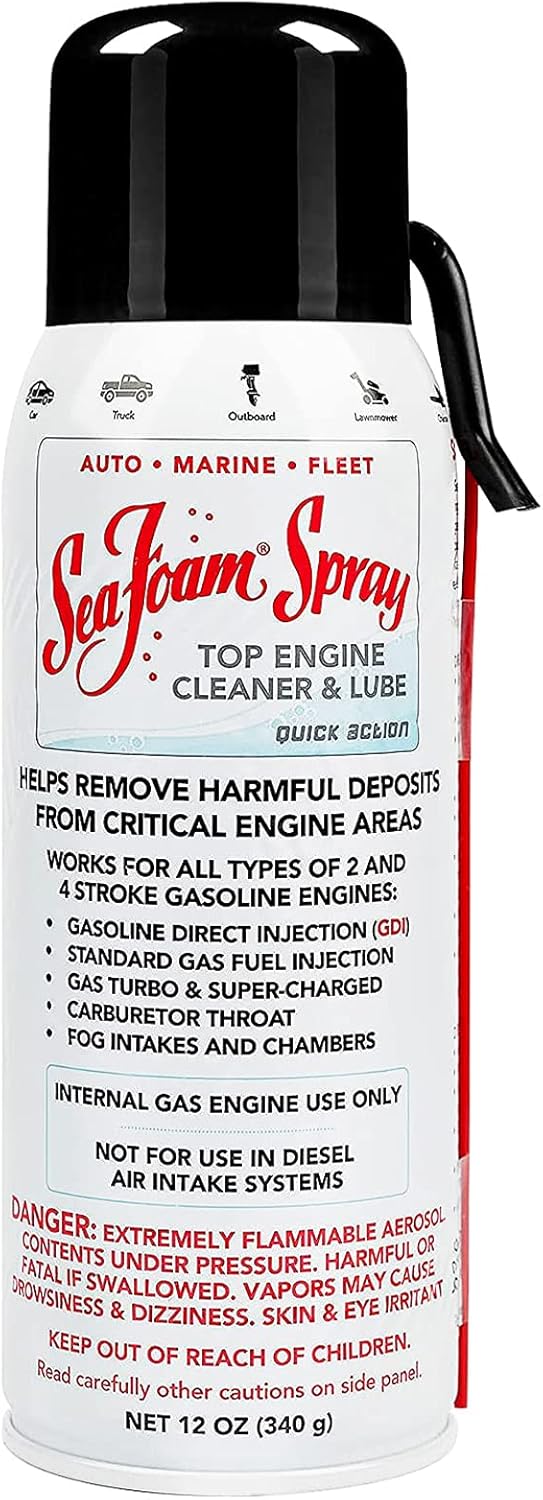 Sea Foam SS14 Upper Engine Cleaner and Lube front view of twelve ounce aerosol can