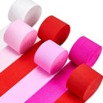 PartyWoo 6-pack streamer rolls packaging and dimensions view