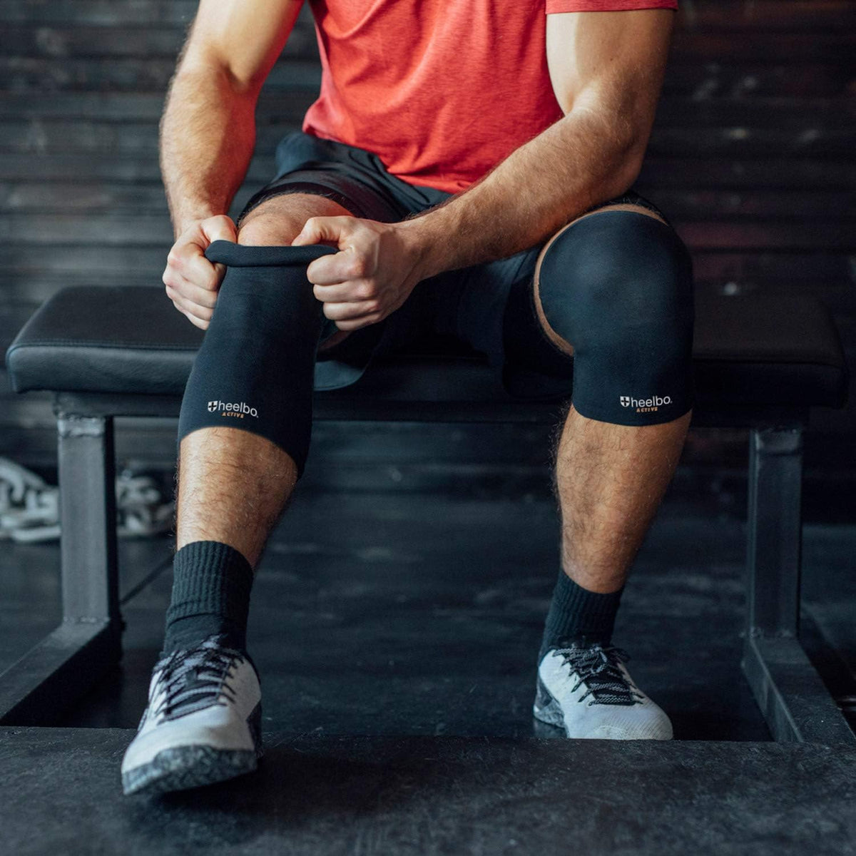 Heelbo knee brace nonslip silicone band