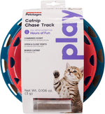 Catstages red and blue cat toy top angle view