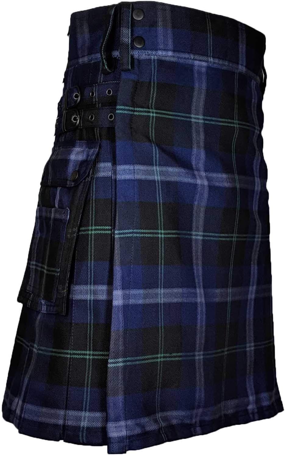 Men's Standard Tartan Utility Kilt, Modern Scottish Kilt for Everyday Wear, Tactical Kilts Adjustable Hip Straps - Image 14