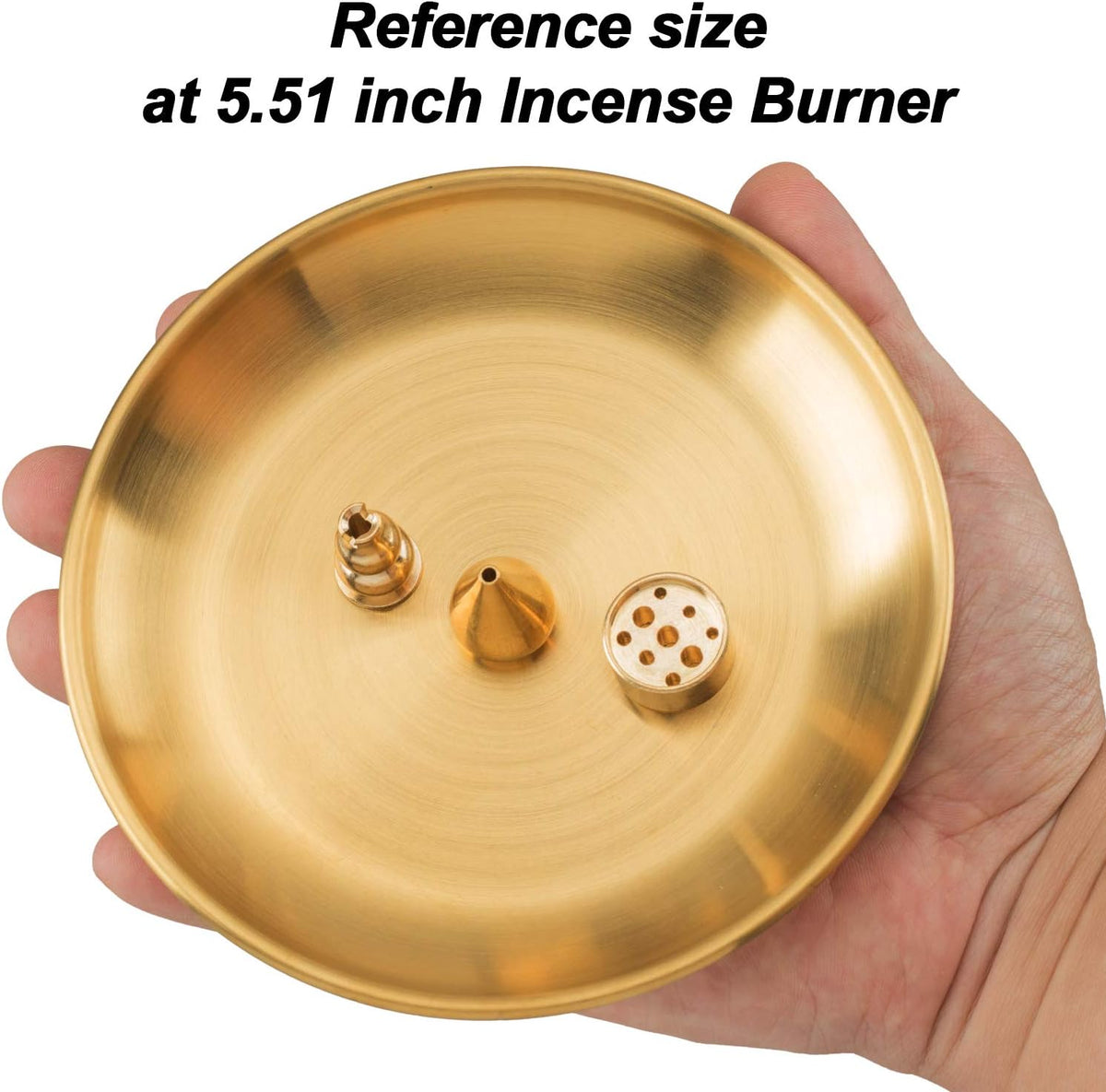 OIIKI Brass Incense Holder, Coil Incense Burner, 3 Styles - Image 4