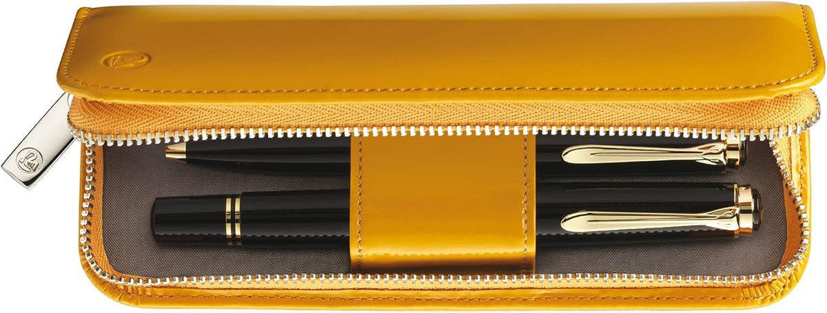 Pelikan 1-Pen Leather Pouch packaging and overview