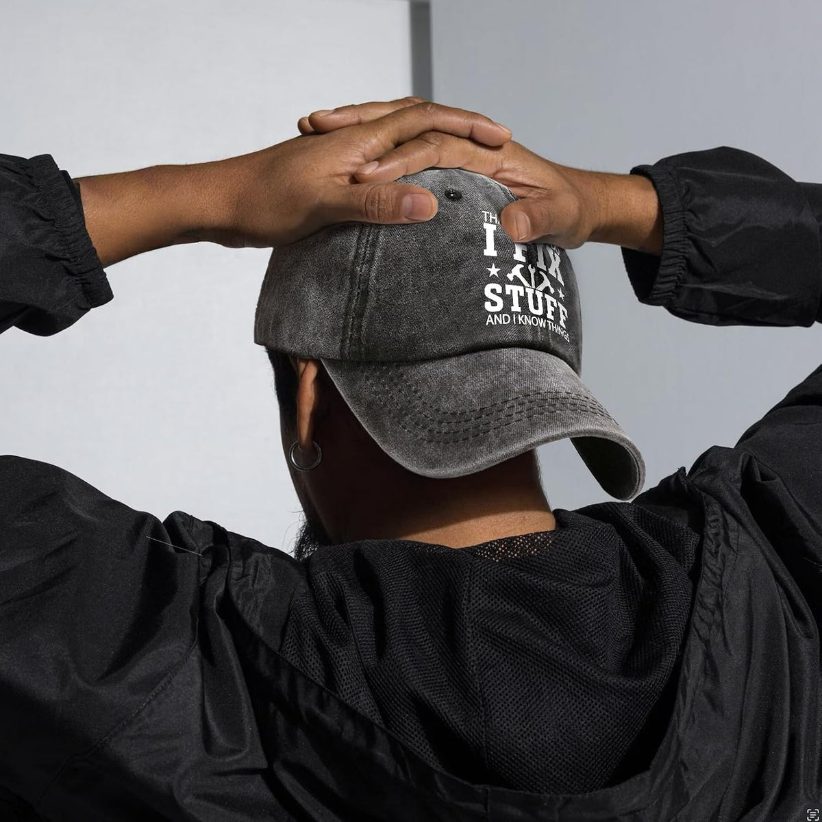Jxubeuro vintage washed cap interior sweatband