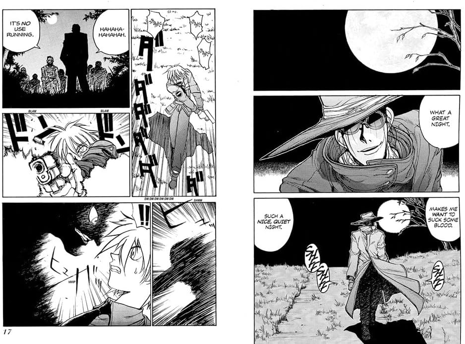 Kohta Hirano Hellsing Deluxe Volume 1 spine and back cover