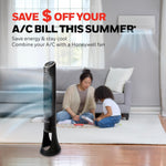 Honeywell QuietSet Whole Room Tower Fan, Oscillating Tower Fan with Remote, Black, HYF290B - Image 7
