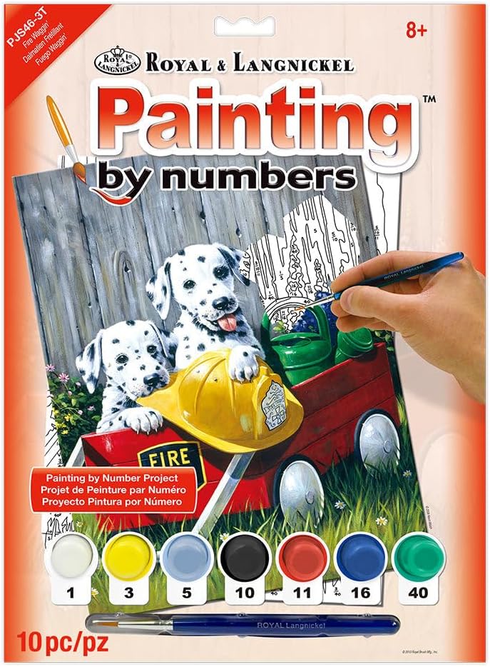 Practice sheet and instruction guide for painting kit