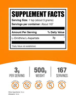 BulkSupplements amino acid powder 500 grams bag