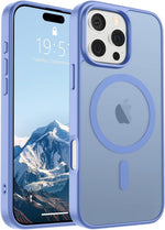 SUPFINE magnetic iPhone 16 Pro Max case front view in blue purple