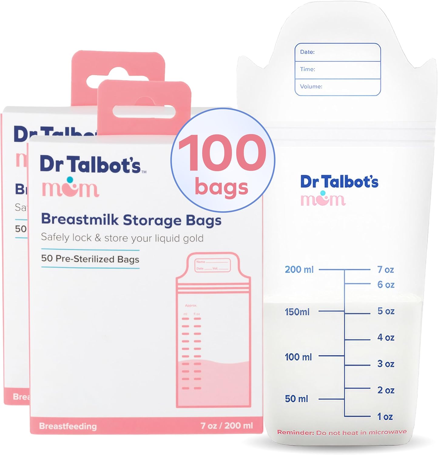 Dr. Talbot's Mom MilkFresh Breastmilk Storage Bags front packaging view