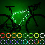Waybelive LED bike frame lights front view
