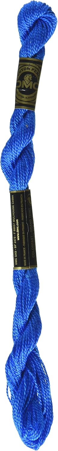 DMC 115 5-995 Pearl Cotton Thread, Dark Electric Blue, Size 5 - Image 1