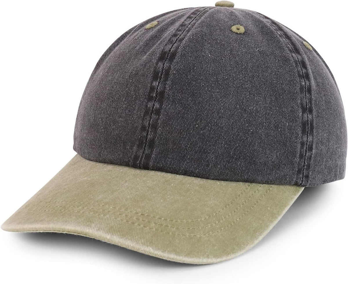 Trendy Apparel Shop Oversize XXL Pigment Dyed Washed Cotton Baseball Cap - Image 14