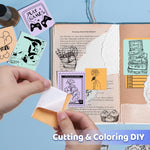 Ponek mini printer paper rolls showing vibrant colors