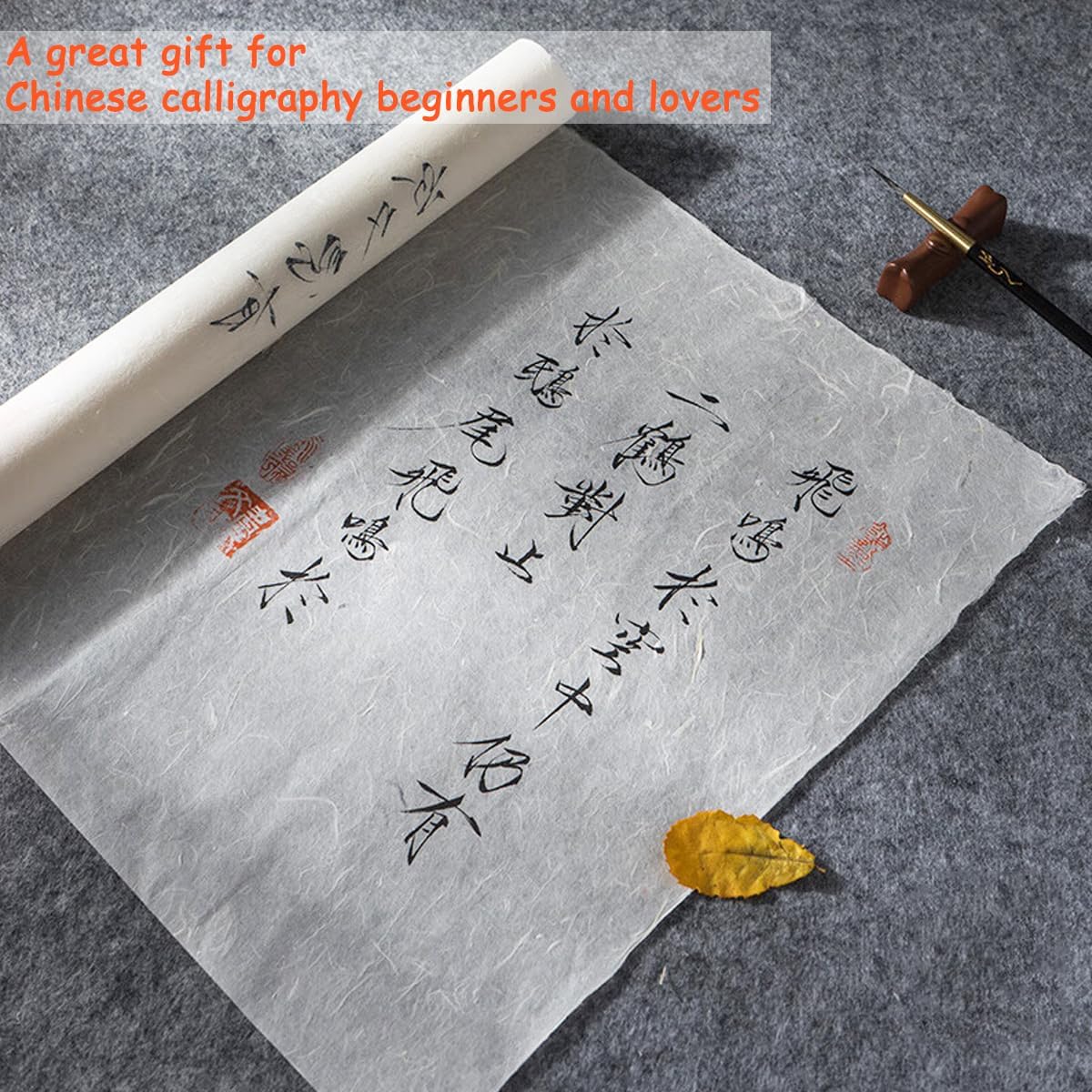 Wonninek rice paper rolls displayed for calligraphy and painting