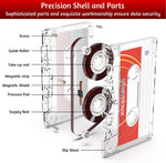 Pack of five Mersoco blank cassettes in clear cases
