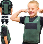 Sensory4u weighted compression vest for kids front view showing pocket layout