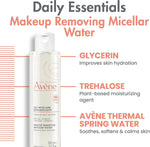 Avène micellar lotion cleansing water application demonstration
