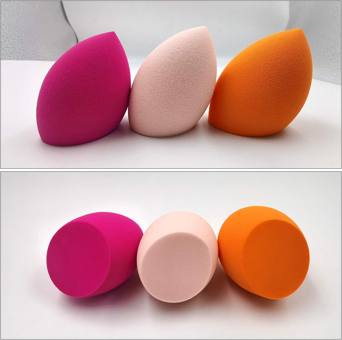 Kneedarkyear foundation blending sponge applied wet and dry