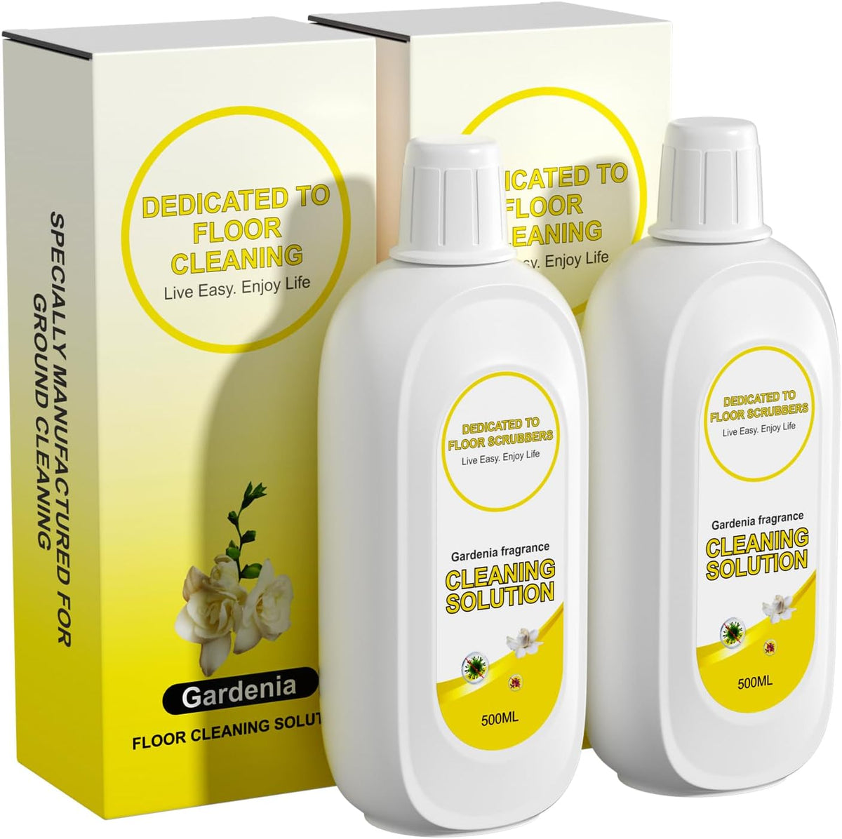 Nukisa 2-pack floor cleaning solution bottles lifestyle