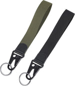 Lifestyle presentation of the short lanyard used with an ID badge holder