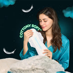 Whisper sanitary pad wider back coverage illustration
