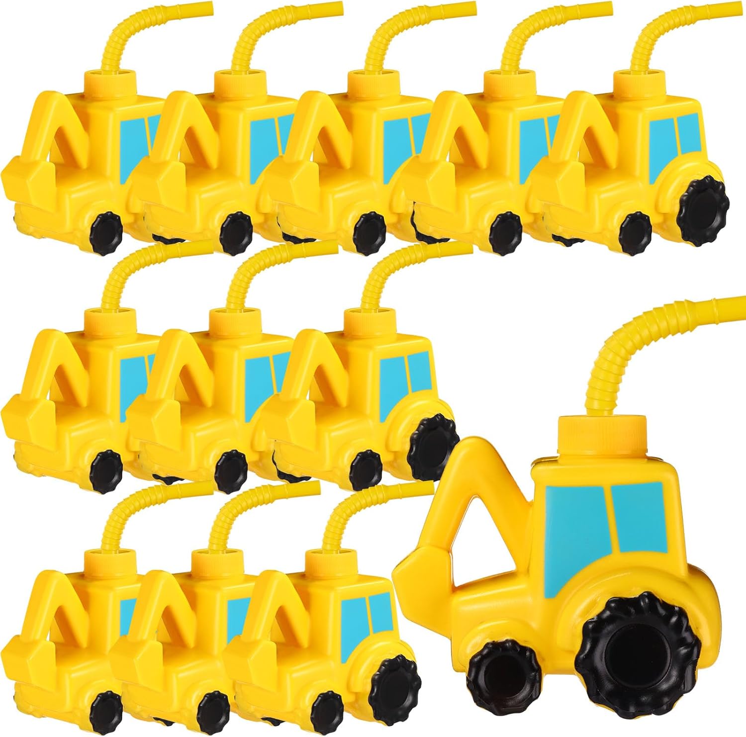 Tanlade excavator truck cups 12 set front view