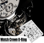 Assorted watch crown washers and gasket assortment