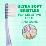 GUM toothbrush quad grip ergonomic handle close up