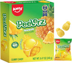 AMOS Peelerz Exotic Fruit Peelable Gummy Candy - 5 Fruit Flavors (Mango, Peach, Banana, Pineapple, Lychee), 8.47oz (240g), Individually Wrapped - Image 14