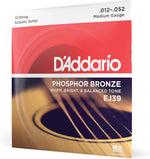 D'Addario EJ26 guitar strings made in USA seal