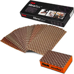 S&X Sanding Sponge Block, 6 Hook & Loop Sheets, Assorted Grit | Hook-and-loop sanding sponge; switch grits fast; wet/dry for wood, metal, drywall and paint. - Image 10
