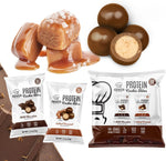 Genius Gourmet Protein Cookie Bites Variety Pack front view showing 14 bags.
