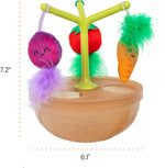 Catstages Hunt N Wobble Veggie Bowl dimensions and complete set overview