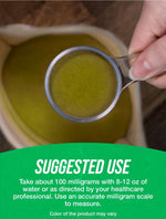 Fine textured unflavored vegan aloe vera powder next to its original bulk packaging.
