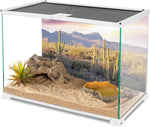 Durable polyester fabric aquarium backdrop featuring Sonoran desert sunset design