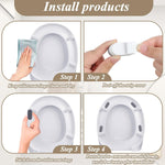 BEIVOBY 4 pack toilet seat spacers close up